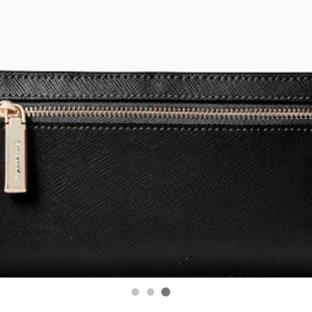 Kate Spade New w/tags RP$169 Leather Large Slim Bifold Wallet Stacie Black - Picture 4 of 7